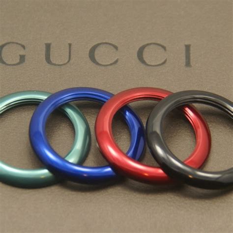 metal gucci bezels set